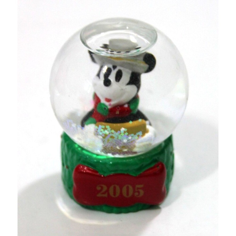 Disney Mickey Mouse Santa Snow Globe 2005 JC Penny Vintage Christmas Holiday 2"